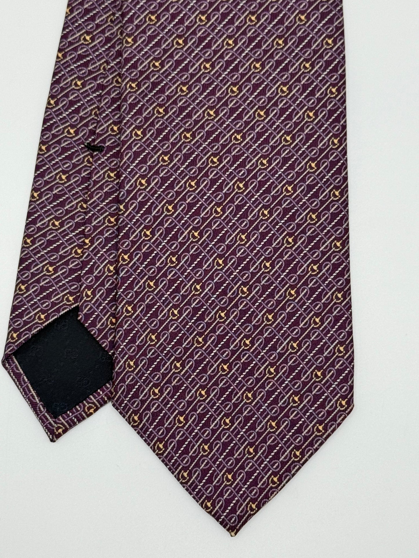 Pink twill silk tie
