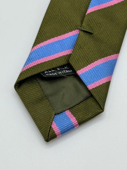 Dark green silk tie