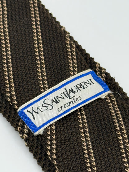 Brown tricot tie