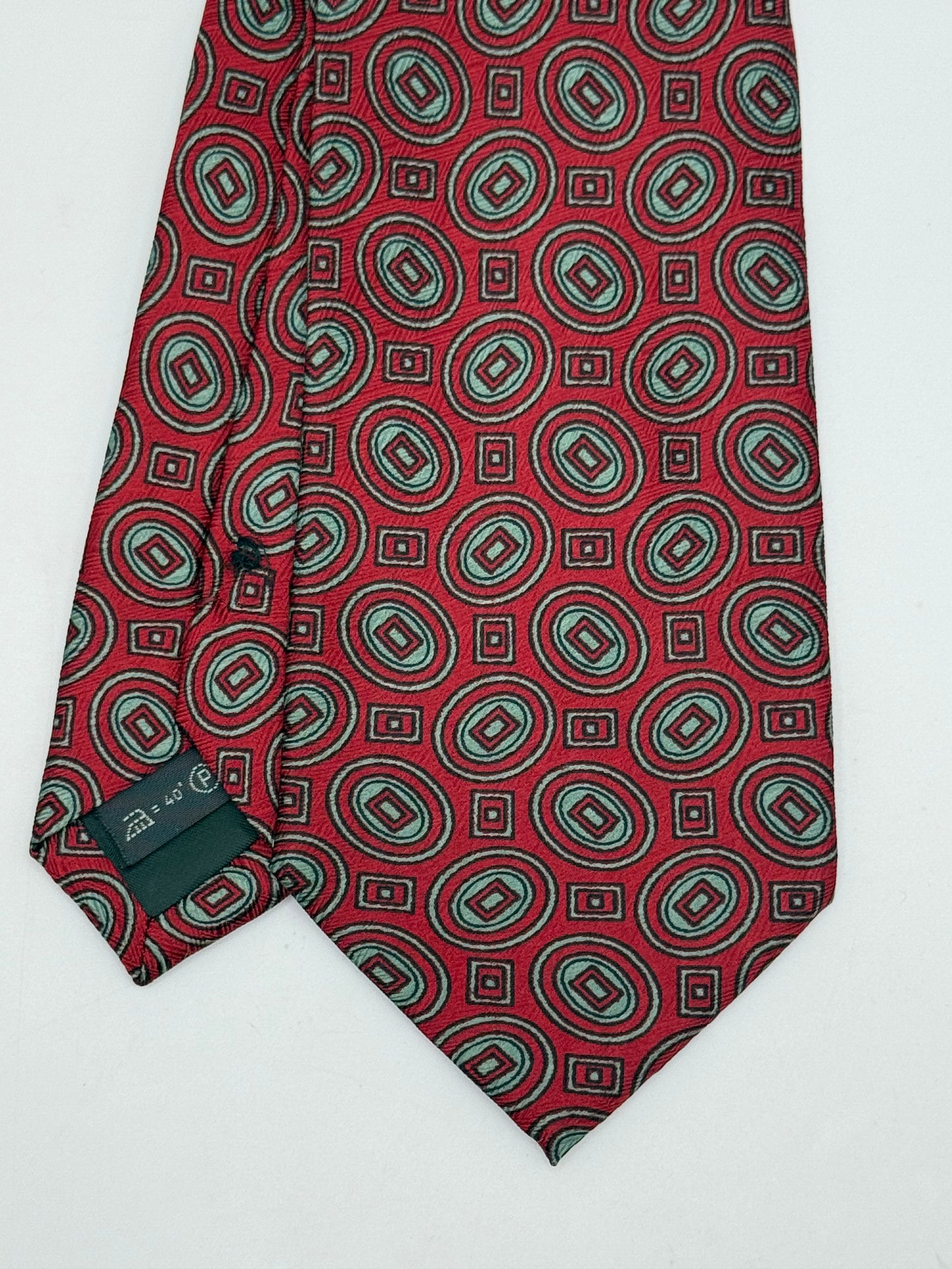 Burgundy satin silk tie