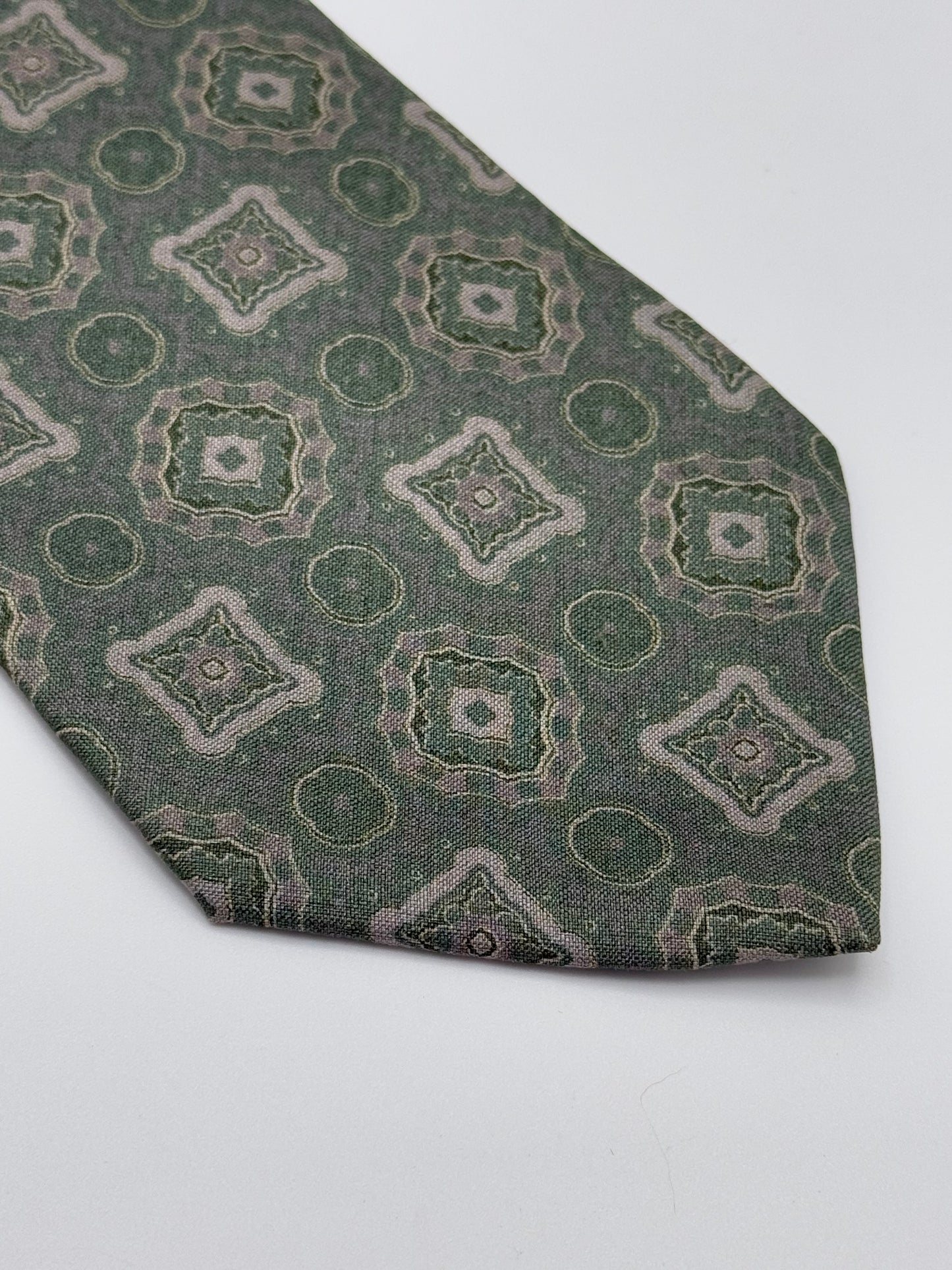 Light green silk tie