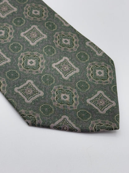 Light green silk tie