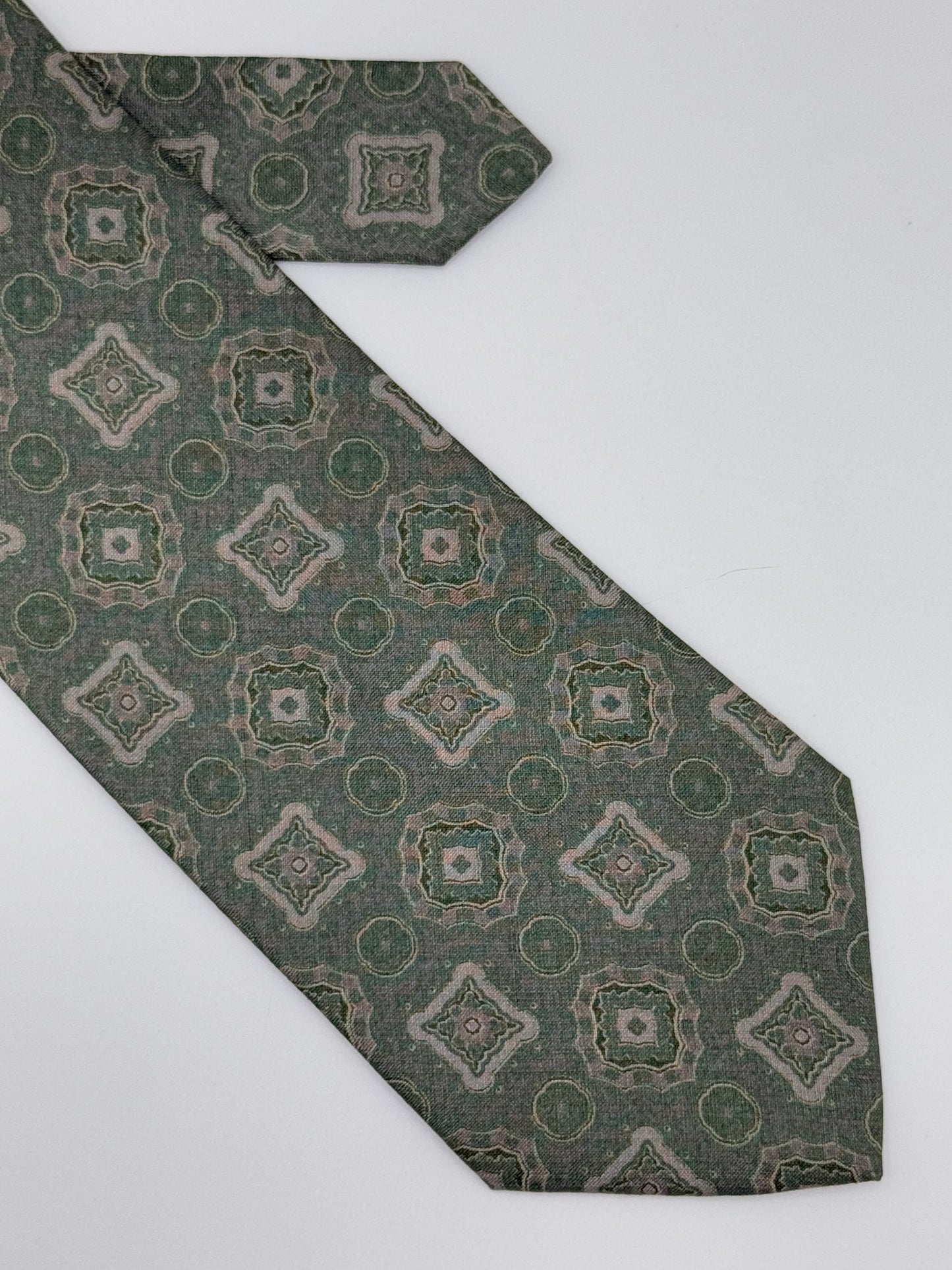 Light green silk tie