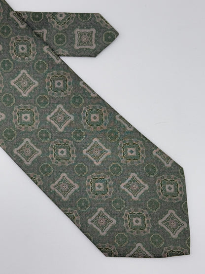 Light green silk tie