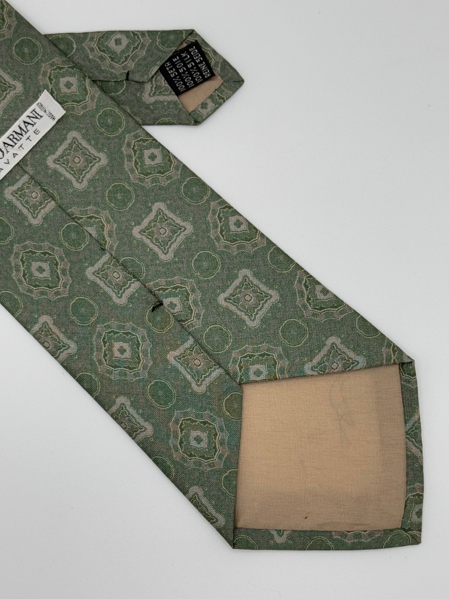 Light green silk tie