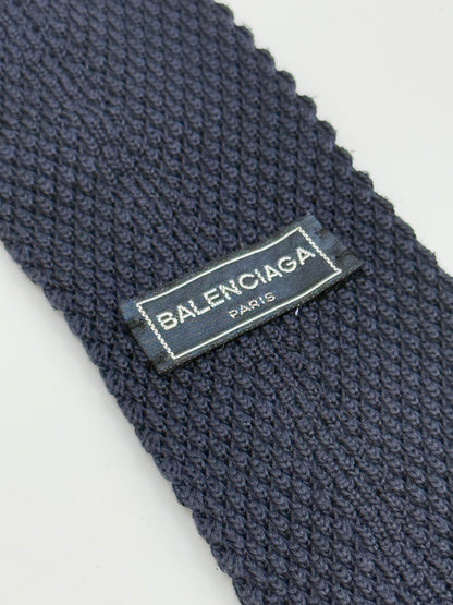 Dark blue tricot tie
