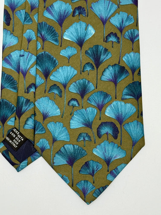 Cachi twill silk tie whit flowers pattern