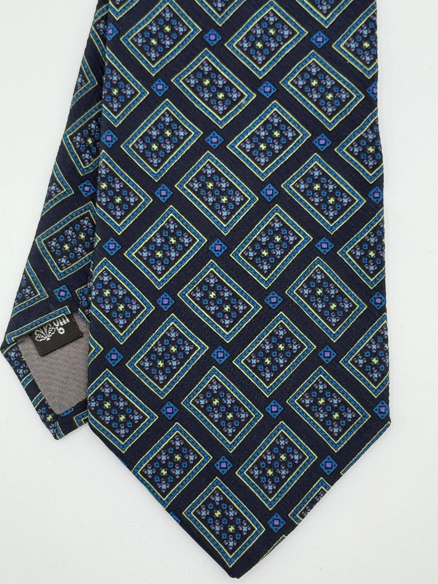 Dark blue silk tie