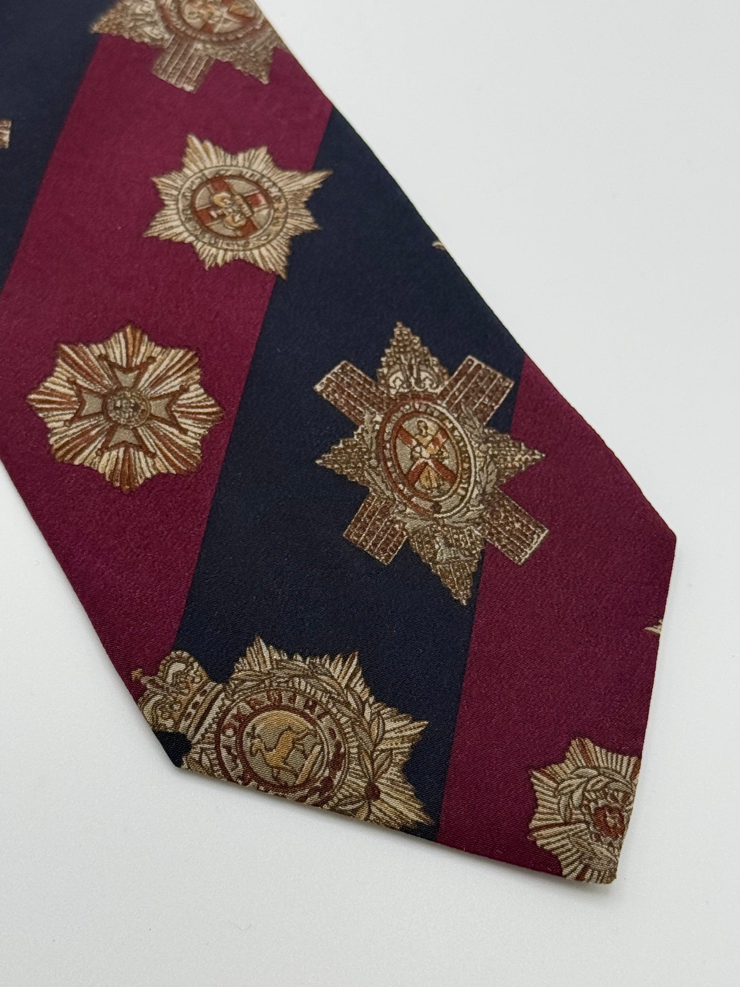 Regimental Mantero silk tie