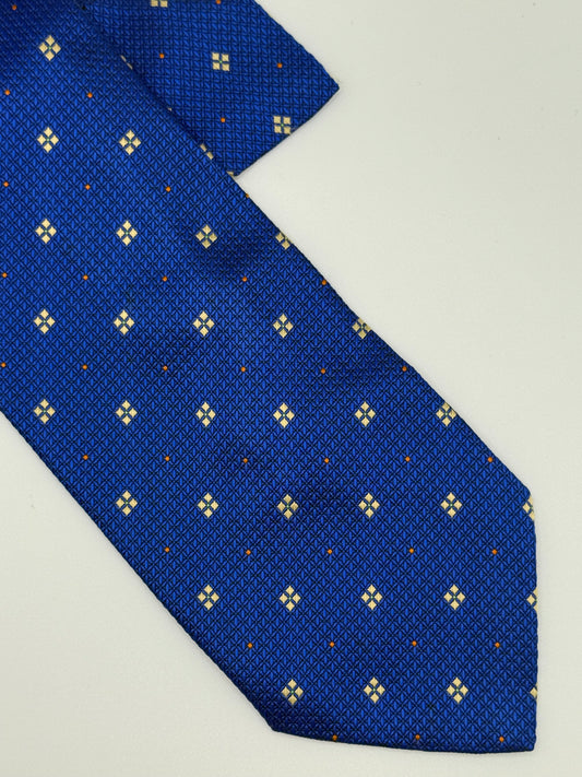 Blue Jacquard silk tie