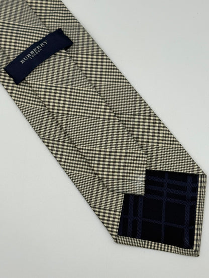 Check silk tie