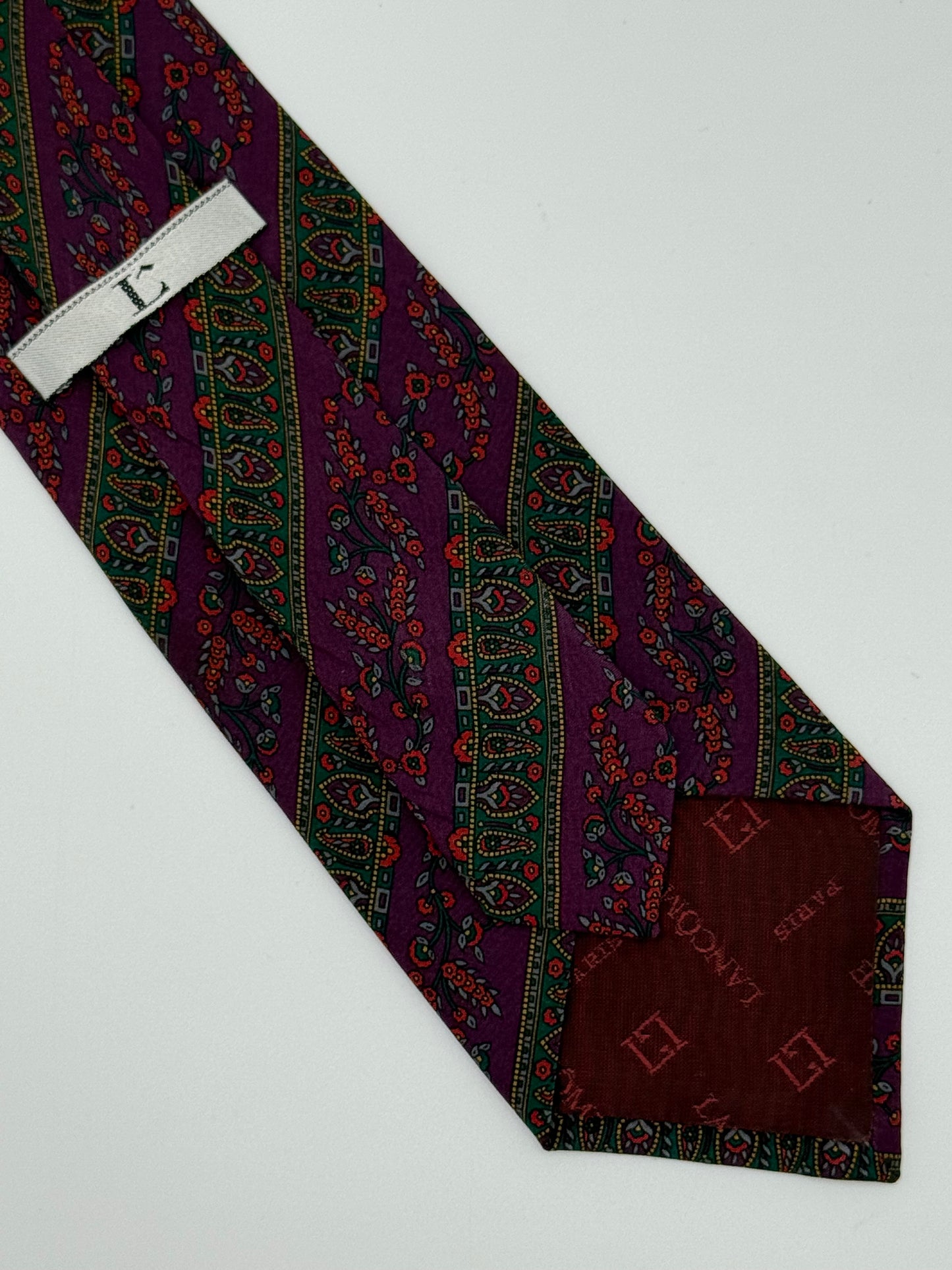 Small flower silk tie