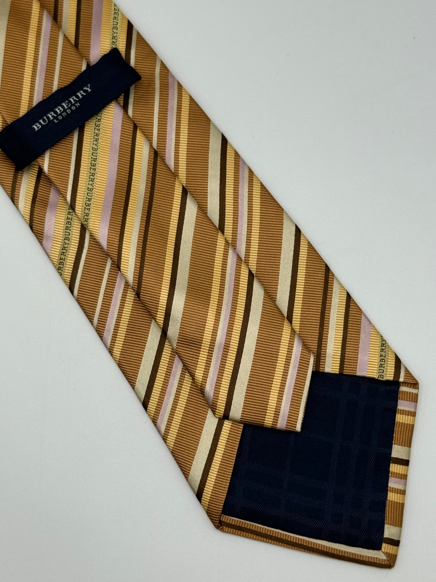 Multicolor stripes twill silk tie