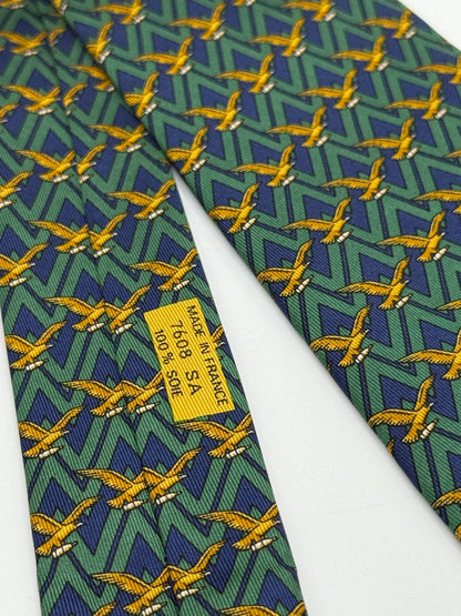 Dark blue twill silk tie limited edition