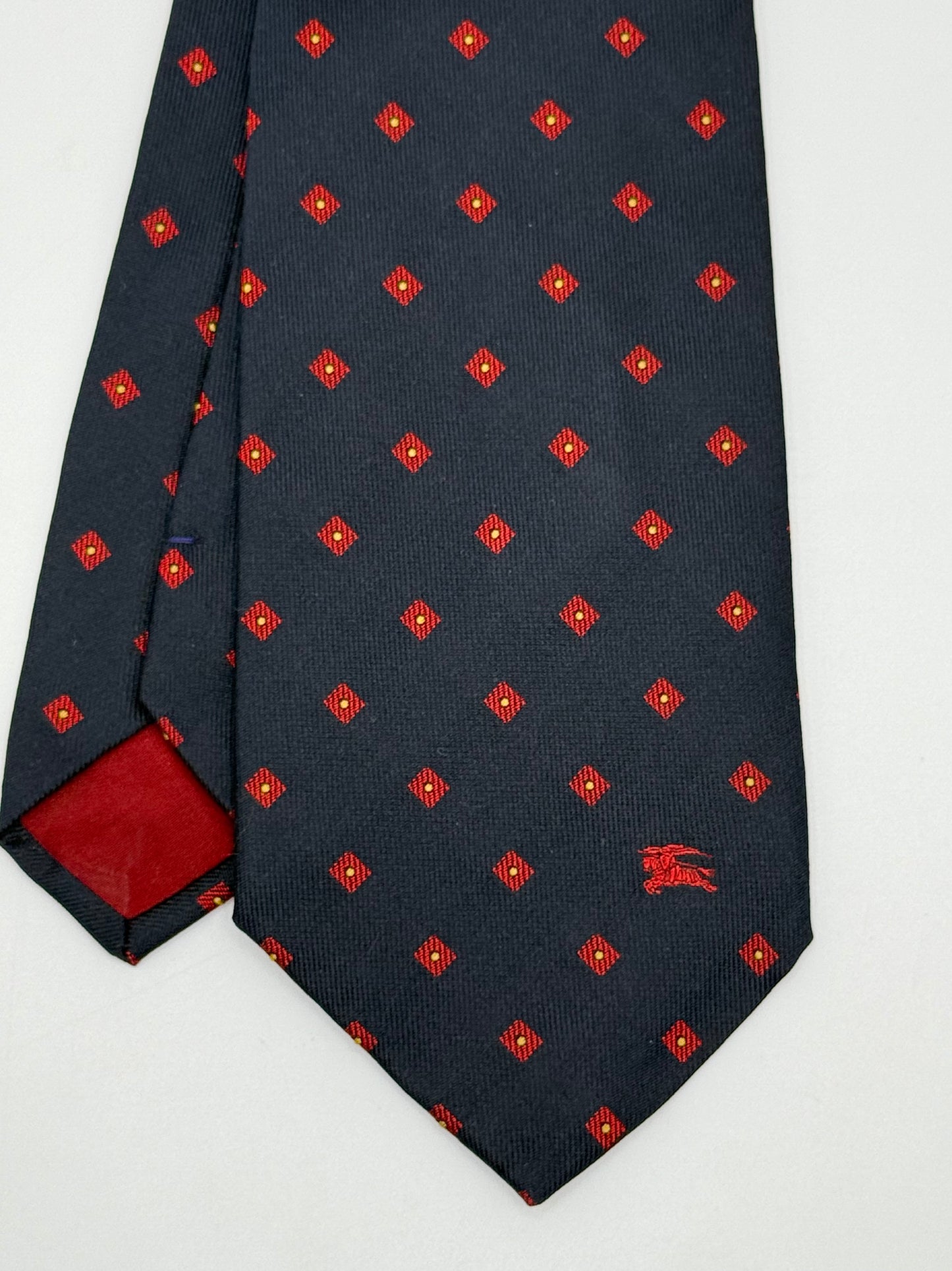 Black twill silk tie